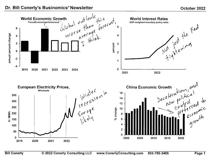 Conerly on the Economy Monthly Charts